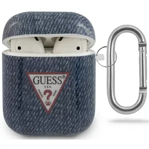 Púzdro Guess AirPods Cover Dark Blue Jeans Collection (GUACA2TPUJULDB)