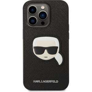Karl Lagerfeld PU Saffiano Karl Head kryt iPhone 14 Pro čierny