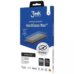 Ochranné sklo 3MK HardGlass Max Privacy iPhone 15 Pro Max 6.7" black, Fullscreen Glass