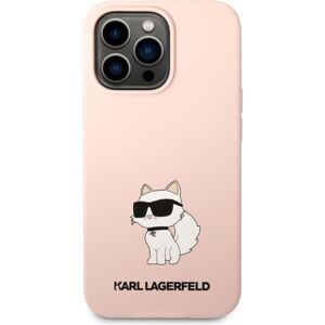 Karl Lagerfeld Liquid Silicone Choupette NFT kryt iPhone 13 Pro Max ružový