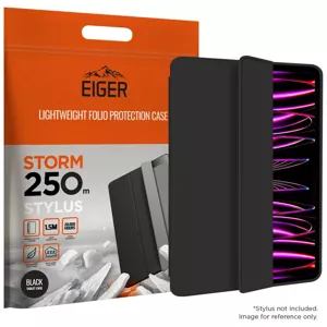 Púzdro Eiger Storm 250m Stylus Case for Apple iPad Pro 12.9 (2021) / (2022) in Black (EGSR00140)