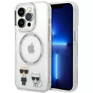 Kryt Karl Lagerfeld KLHMP14LHKCT iPhone 14 Pro 6,1" hardcase transparent Karl & Choupette Aluminium Magsafe (KLHMP14LHKCT)