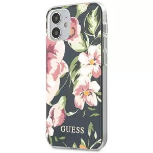 Kryt Guess iPhone 12 mini 5,4" Navy NÂ°3 Flower Collection (GUHCP12SIMLFL03)
