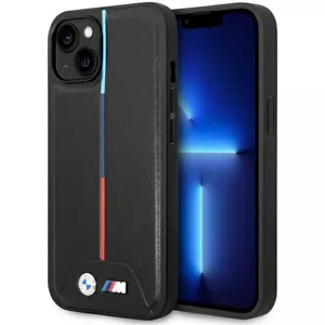 Kryt BMW BMHCP15S22PVTK iPhone 15 6.1" black hardcase M Quilted Tricolor (BMHCP15S22PVTK)