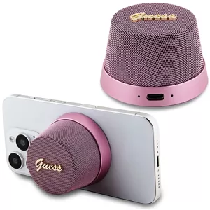 Reproduktor Guess Bluetooth GUWSC3ALSMP Speaker Stand pink Magnetic Script Metal (GUWSC3ALSMP)