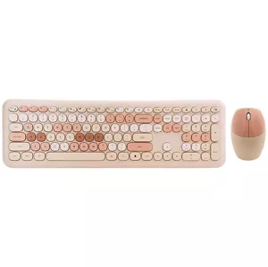 Klávesnica Wireless keyboard + mouse set MOFII 666 2.4G (beige)