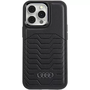 Kryt Audi Synthetic Leather MagSafe iPhone 13 Pro 6.1" black hardcase AU-TPUPCMIP13P-GT/D3-BK (AU-TPUPCMIP13P-GT/D3-BK)