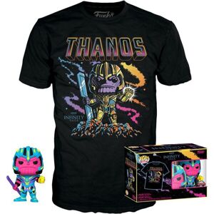Funko POP & TEE: Marvel-Thanos(BKLT)- XL