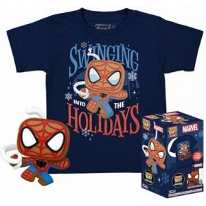 Funko Pocket POP! & Tee: Marvel - Spider-Man (Gingerbread) detské XL