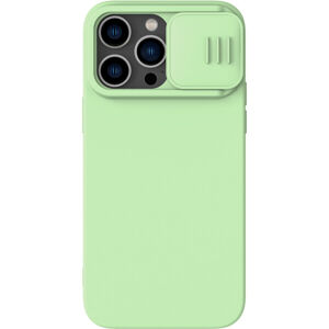 Nillkin CamShield Silky Magnetic Silikónový Kryt pre Apple iPhone 14 Pro Max zelený