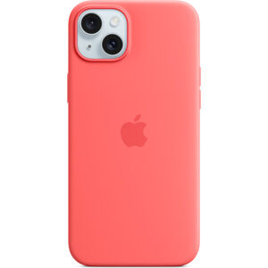 Apple silikínový kryt s MagSafe na iPhone 15 Plus svetlo melónový