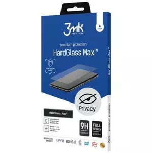 Ochranné sklo 3MK HardGlass Max Privacy Sam S24 Ultra black, Fullscreen Glass