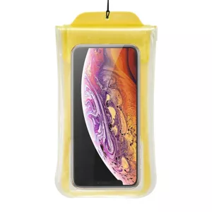 Púzdro Baseus Safe Airbag universal waterproof case for smartphones (yellow)