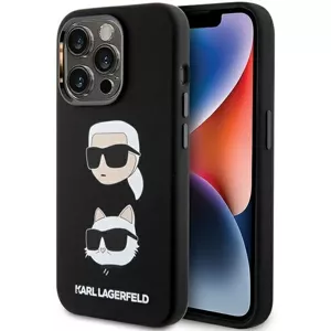 Kryt Karl Lagerfeld KLHCP15XSDHKCNK iPhone 15 Pro Max 6.7" black Silicone Karl&Choupette Head (KLHCP15XSDHKCNK)