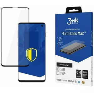 Ochranné sklo 3MK HardGlass Max New Samsung G973 S10 black, FullScreen Glass Sensor-Dot