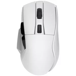 Herná myška Wireless gaming mouse + charging dock Dareu A955 RGB 400-12000 DPI, white (6950589913830)