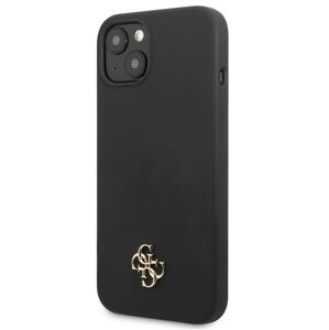 Puzdro Guess GUHCP13SS4LK Apple iPhone 13 mini Silicone Metal Logo čierne