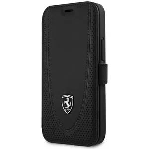 Kryt Ferrari FEOGOFLBKP12SBK iPhone 12 mini 5,4" black book Off Track Perforated (FEOGOFLBKP12SBK)