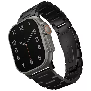 Remienok UNIQ Osta band Apple Watch 42/44/45/ 49mm Series 1/2/3/4/5/6/7/8/SE/SE2/Ultra Stainless Steel midnight black (UNIQ-49MM-OSTABLK)