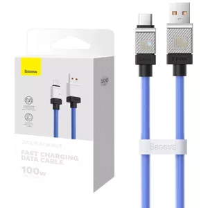 Kábel Cable USB do USB-C Baseus CoolPlay 100W 1m (blue)