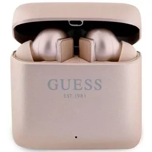 Slúchadlá Guess Bluetooth headphones GUTWSSU20ALEGP TWS + docking station rose gold Printed Logo (GUTWSSU20ALEGP)