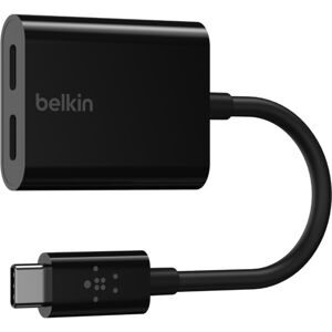 Belkin CONNECT USB-C audio/napájací adaptér čierny