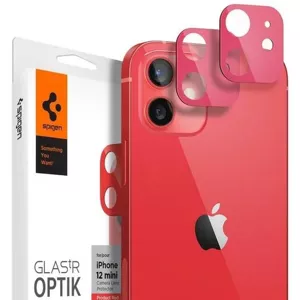 Ochranné sklo Spigen Optik.Tr Camera iPhone 12 Mini Lens 2pcs red AGL02464 (AGL02464)