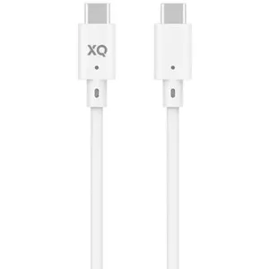 Kábel XQISIT NP Charge & Sync USB-C to USB-C 3.1 150cm E white (50839)