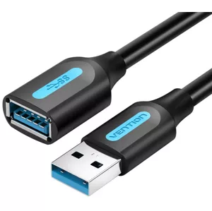 Kábel Vention USB 3.0 male to female extension cable CBHBG 1.5m Black PVC