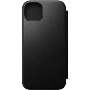 Nomad Modern Leather Folio iPhone 15 Plus čierny
