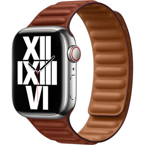 Apple Watch Apple Watch 41mm tehlovo hnedý kožený ťah - M/L