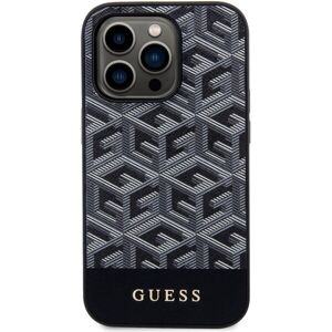 Guess PU G Cube MagSafe Kompatibilný Zadný Kryt pre iPhone 14 Pro Black