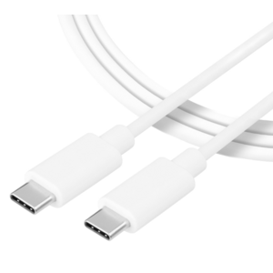 Kábel Tactical Smooth Thread USB-C/USB-C 1 m biely