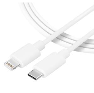 Kábel Tactical Smooth Thread USB-C/Lightning 1 m biely