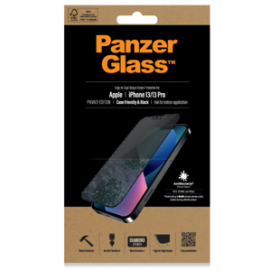 Tvrdené sklo na Apple iPhone 13/13 Pro/14 PanzerGlass Case Friendly Privacy AB čierne