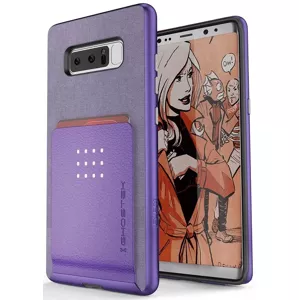 Kryt Ghostek - Samsung Galaxy Note 8 Wallet Case Exec 2 Series, Purple (GHOCAS890)