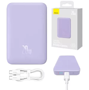 Nabíjačka Powerbank Baseus Magnetic Mini 10000mAh 20W MagSafe (purple)