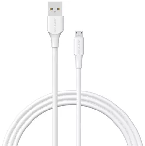 Kábel Vention Cable USB 2.0 Male to Micro-B Male 2A 3m CTIWI (white)