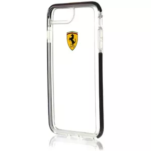 Kryt Ferrari - Shockproof Hard Case Apple iPhone 7/8 Plus - Transparent/Black (FEGLHCP7LBK)