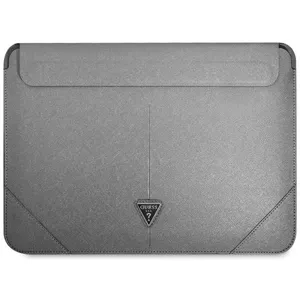 Kryt Guess Sleeve GUCS16PSATLG 16" silver Saffiano Triangle Logo (GUCS16PSATLG)