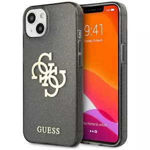 Kryt Guess GUHCP13SPCUGL4GBK iPhone 13 mini 5,4" black hard case Glitter 4G Big Logo (GUHCP13SPCUGL4GBK)