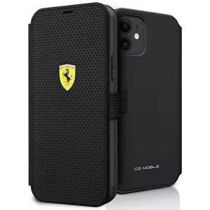 Kryt Ferrari FESPEFLBKP12SBK iPhone 12 mini 5,4" black book On Track Perforated (FESPEFLBKP12SBK)