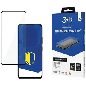 Ochranné sklo 3MK HardGlass Max Lite Poco M6 5G black Fullscreen Glass Lite