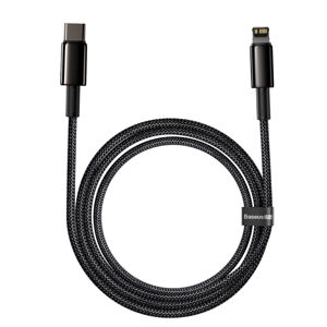 Dátový kábel  Baseus Tungsten PD USB-C - Lightning 2,0 m 20W čierny