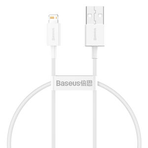 Dátový kábel Baseus Superior USB - Lightning 0,25 m 2,4A biely