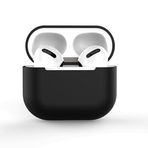 Mäkké silikónové púzdro na slúchadlá Apple AirPods 3, čierné (púzdro C)