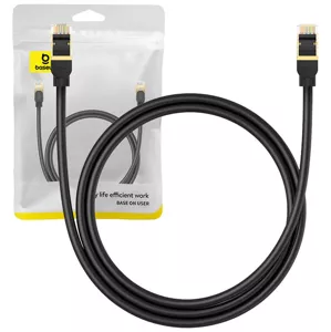 Kábel Baseus Network cable cat.8 Ethernet RJ45, 40Gbps, 1m (black)