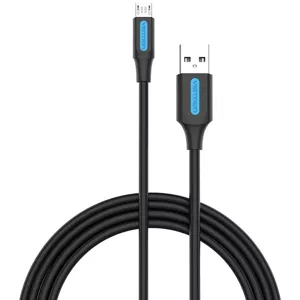 Kábel Vention USB 2.0 A to Micro-B 3A cable 1.5m COLBG black