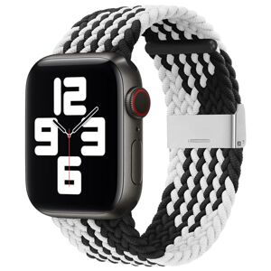 Strap Fabric remienok pre Apple Watch 6 / 5 / 4 / 3 / 2 (44 mm / 42 mm) čiernobiely