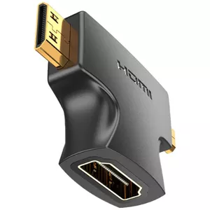 Adaptér Vention HDMI - Mini/Micro HDMI Adapter 2in1 AGFB0 (Black)